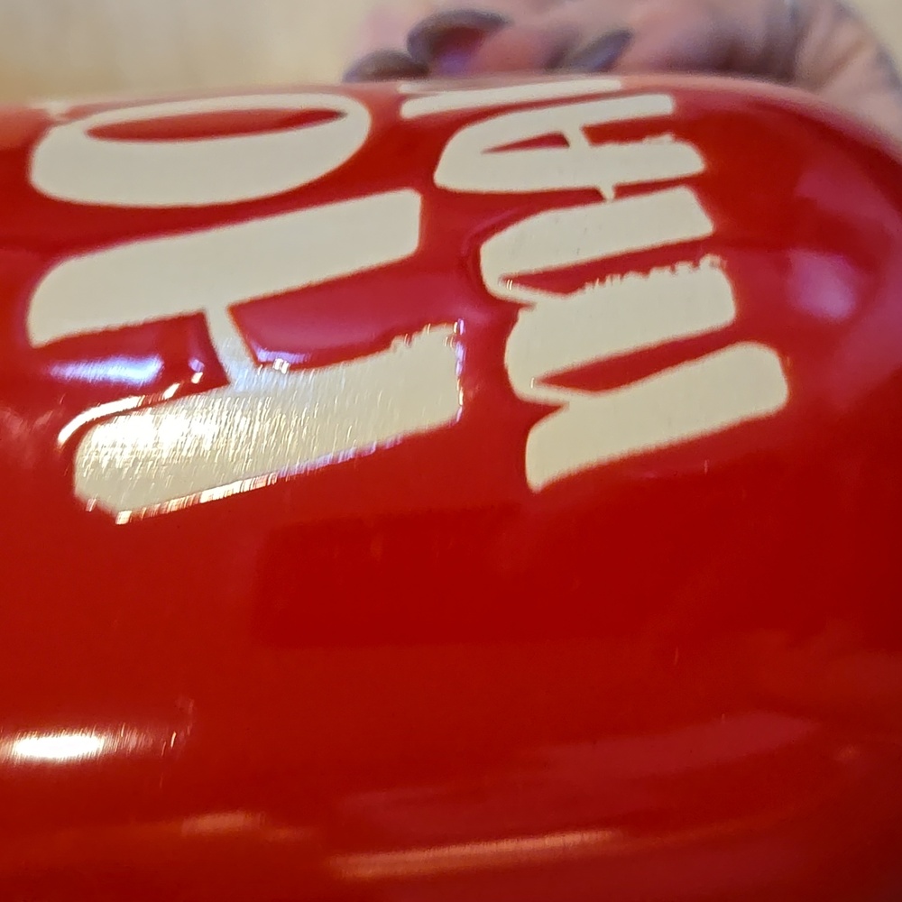 "Hot Mama" Red Stylish Ceramic Mug - Picture 3 of 4